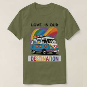 Proud Camper – Rainbow RV Pride T-Shirt