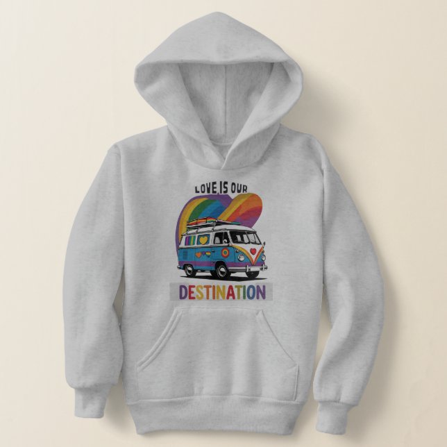 Proud Camper – Rainbow RV Pride T-Shirt (Laydown)