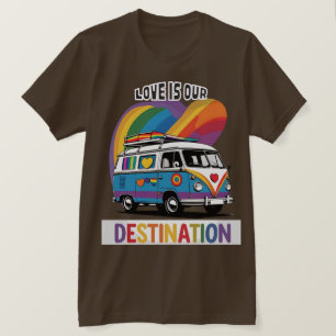 Proud Camper – Rainbow RV Pride T-Shirt
