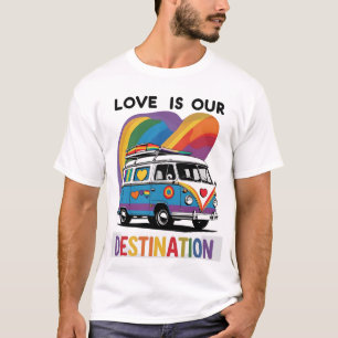 Proud Camper – Rainbow RV Pride T-Shirt