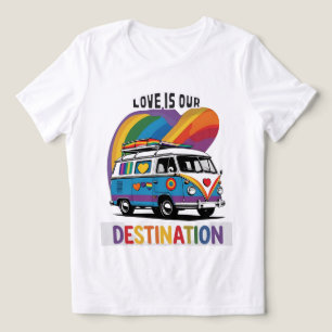Proud Camper – Rainbow RV Pride T-Shirt Tri-Blend Shirt