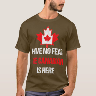 Proud Canadian Made In Canada Maple Leaf Flag T-Shirt