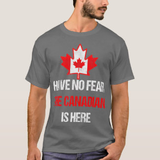 Proud Canadian Made In Canada Maple Leaf Flag T-Shirt