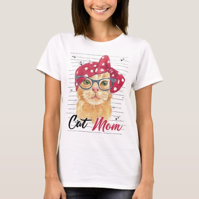 Proud Cat Mum T-Shirt | Perfect Gift for Cat Lover (Front)