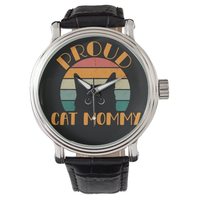 Proud Cat Mummy | Cat Mum Watch (Front)