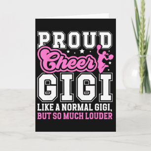 Proud Cheer Gigi Definition Gigi Of A Cheerleader  Card