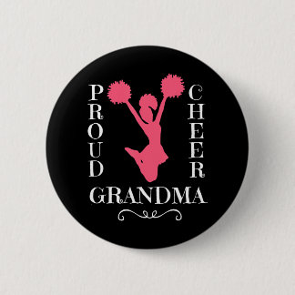 Proud Cheer Grandma 6 Cm Round Badge