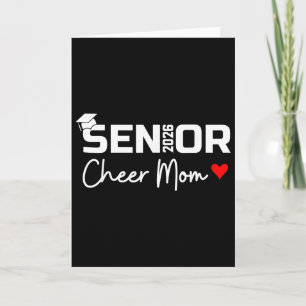 Proud Cheer Mom Of A 2026 Senior Cheerleading Seni Card