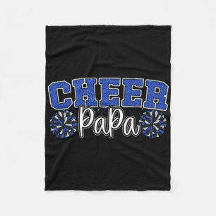 Proud Cheer Papa My Favorite Cheerleader Calls Me Fleece Blanket