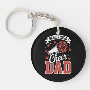 Proud Cheer Senior dad 2026 Key Ring