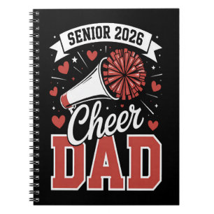 Proud Cheer Senior dad 2026 Notebook