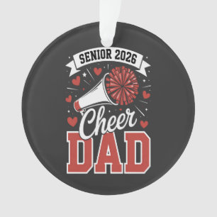 Proud Cheer Senior dad 2026 Ornament