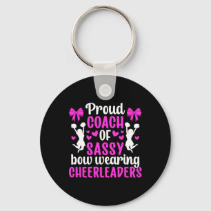 Proud Cheerleader Coach Cheer Coach Cheerleading C Key Ring