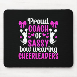 Proud Cheerleader Coach Cheer Coach Cheerleading C Mouse Mat