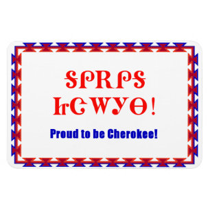Proud Cherokee 4 x 6 Premium Flexi Magnet