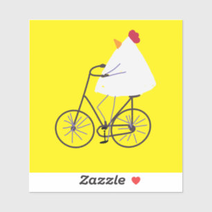 Proud chicken biker