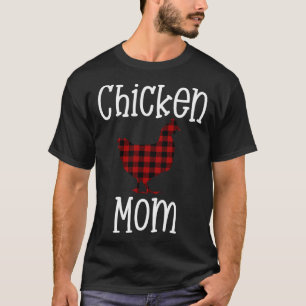 Proud Chicken Mum Plaid Farmer Mama Ranch T-Shirt