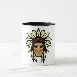 Proud Chief Headdress Graphic Coffee Mug