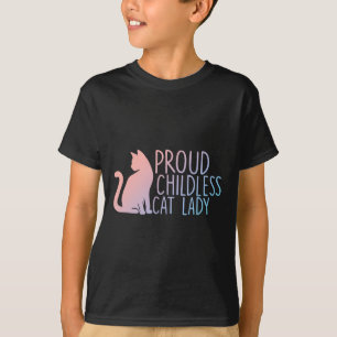 Proud Childless Cat Lady Cat Lovers T-Shirt