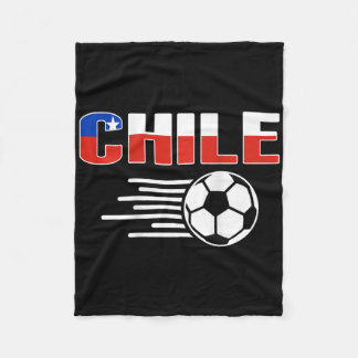 Proud Chile Soccer Lovers Jersey Pride Chilean Foo Fleece Blanket
