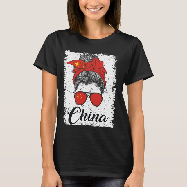 Proud Chinese China Flag T-Shirt (Front)