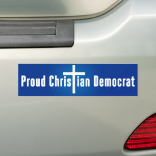 Proud Christian Democrat Bumper Sticker