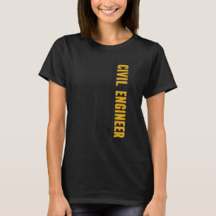 Proud Civil Engineer US Flag Civil Engineering T-Shirt