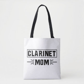 Proud Clarinet Mum Music Lover Gift Design Tote Bag