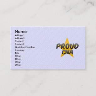 Proud Cna Business Card