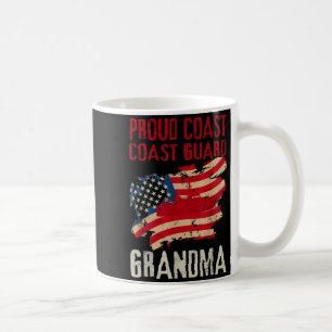 Proud Coast Guard Grandma Military Illustration Coffee Mug