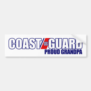 Proud Coast Guard Grandpa Bumper Sticker