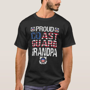 Proud Coast Guard Grandpa Tee U.S Coast Guard Vete