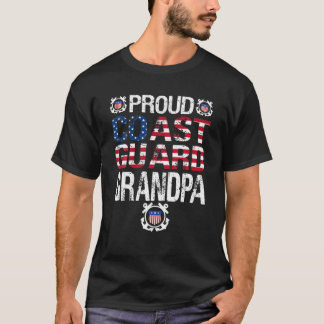 Proud Coast Guard Grandpa Tee U.S Coast Guard Vete