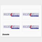 Proud Coast Guard Husband Rectangular Sticker (Sheet)