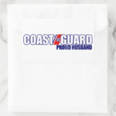 Proud Coast Guard Husband Rectangular Sticker (Bag)