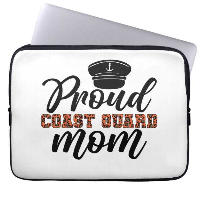 Proud Coast Guard Mum, Love for Coast Guard Laptop Sleeve (Front)