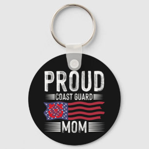 Proud Coast Guard Mum: Support Our Nation's Heroes Key Ring