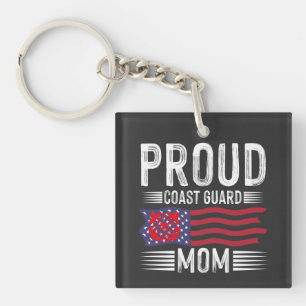 Proud Coast Guard Mum: Support Our Nation's Heroes Key Ring