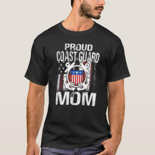 Proud Coast Guard Mum Tee U S Coast Guard Veteran 
