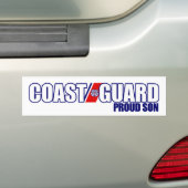 Proud Coast Guard Son Bumper Sticker (On Car)