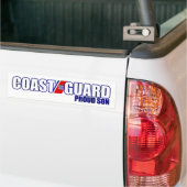 Proud Coast Guard Son Bumper Sticker (On Truck)