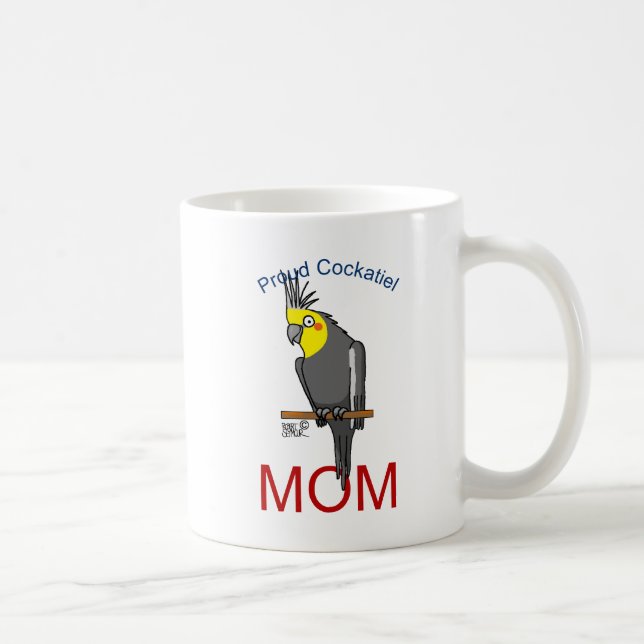 Proud Cockatiel Mum Coffee Mug (Right)
