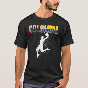 Proud Colombia Basketball Fans Jersey Colombian Fl T-Shirt