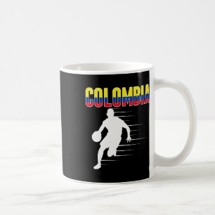 Proud Colombia Sketll Fans Jersey Colombian Flag L Coffee Mug