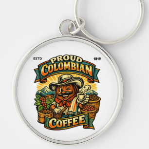Proud Colombian coffee Key Ring