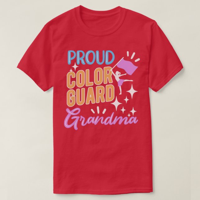 Proud Colour Guard Grandma T-Shirt (Design Front)