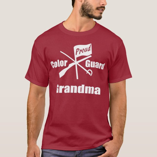 Proud Colour Guard Grandma T-Shirt (Front)