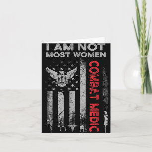 Proud Combat Field Medic Veteran Soldier Gifts Com Card
