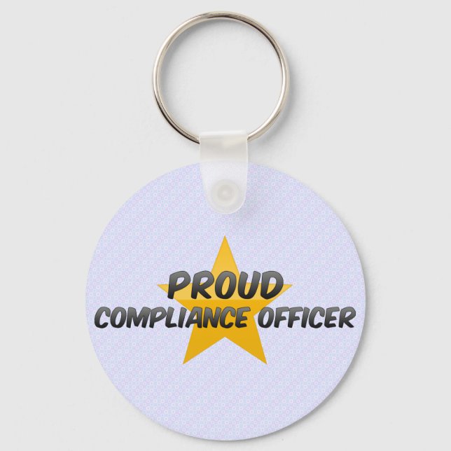 Proud Compliance Officer Key Ring (Front)