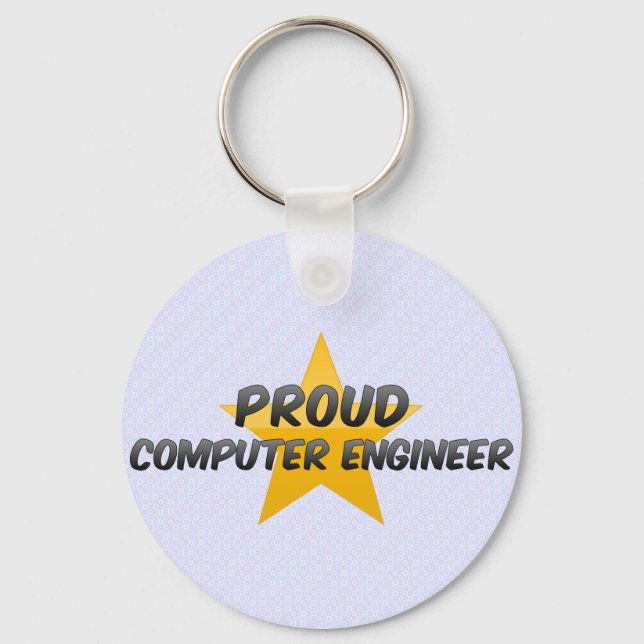 Proud Computer Engineer Key Ring (Front)
